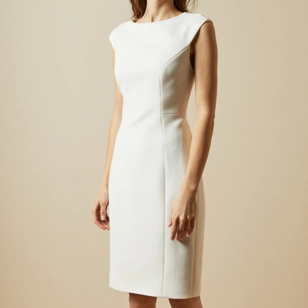 NWT Ted Baker Pelagai Boat Neck Sheath Midi Dress